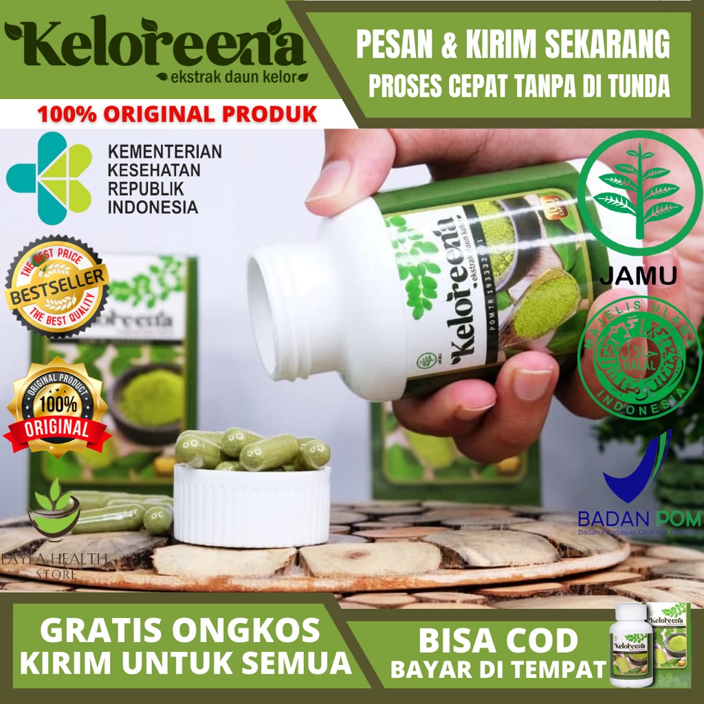 Jual Keloreena Kapsul Daun Kelor Berkualitas Asli Original Ekstrak