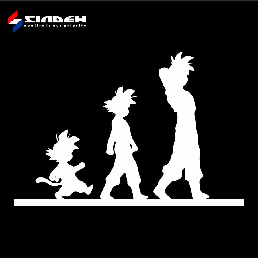 Jual CUTTING STICKER MOBIL GOKU DRAGON BALL STIKER KACA MOBIL STIKER