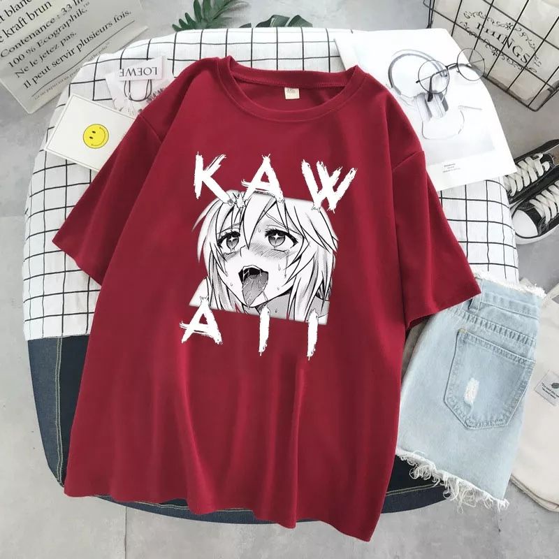 Jual Kaos Tshirt Baju Anime Oversize Distro Pria Wanita Hentai Waifu