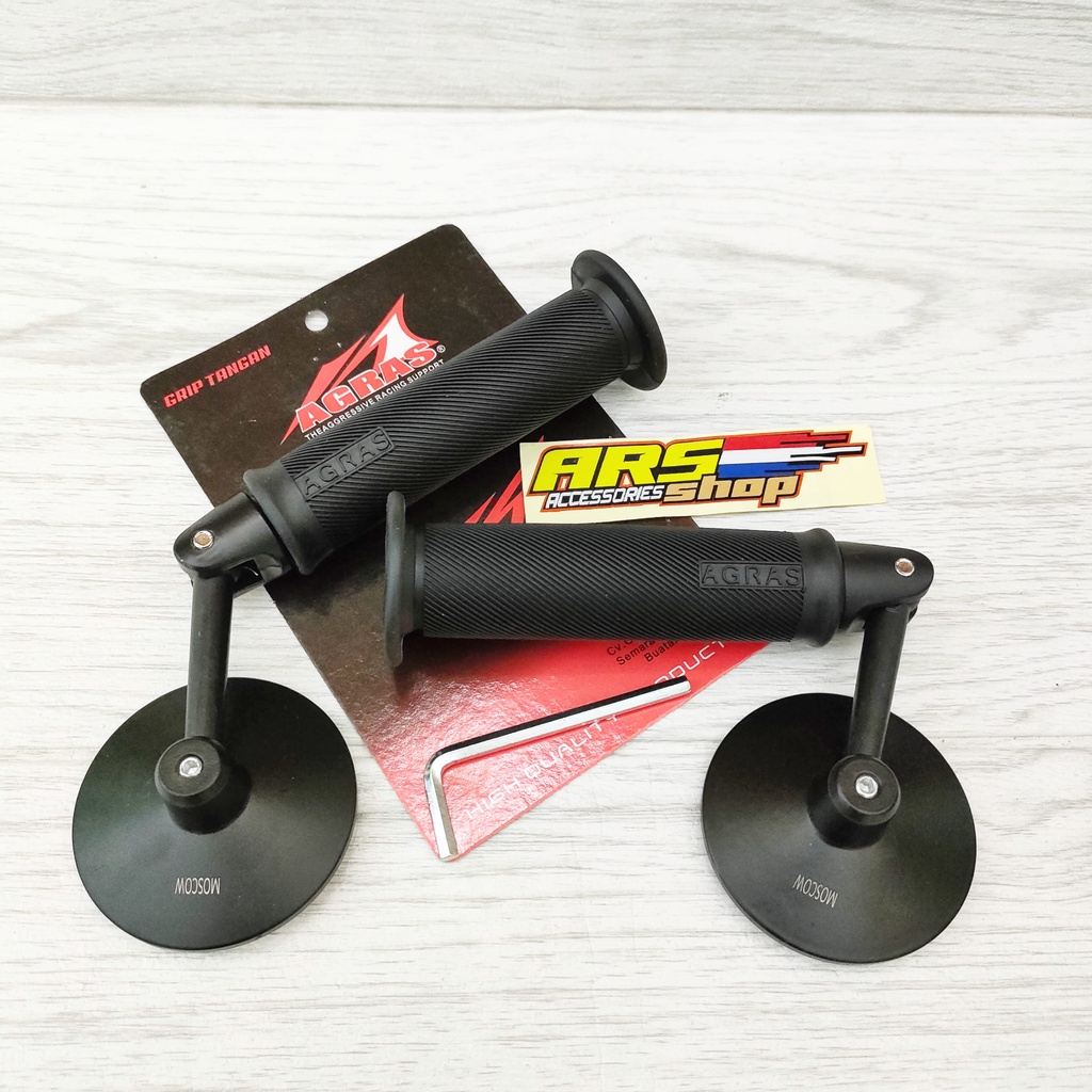 Jual SEPAKET Handgrip Sarung Gas Agras Original Spion Jalu Bar End