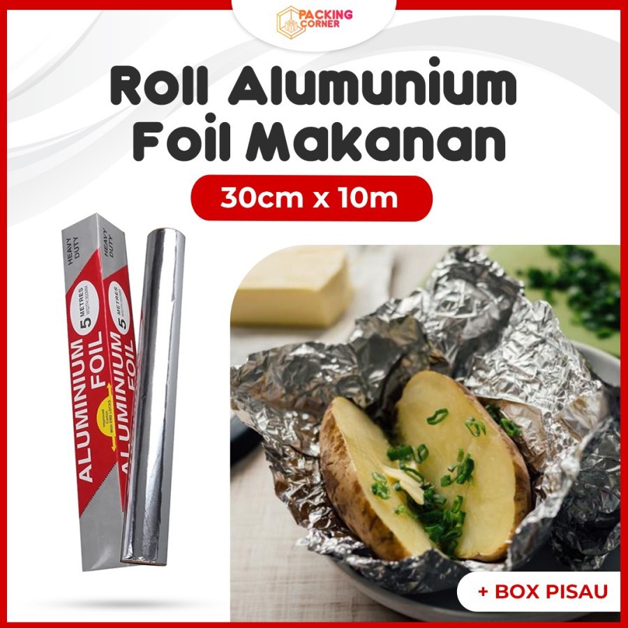 Jual Alumunium Foil Roll Aluminium Foil Roll 30cm X 10m Shopee Indonesia