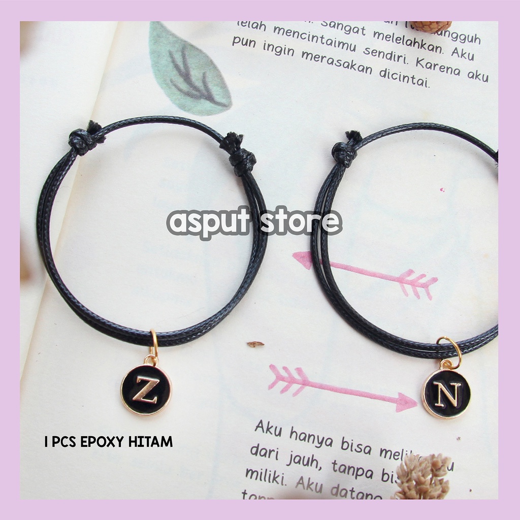 Jual Gelang Couple Magnet Inisial Epoxy Shopee Indonesia