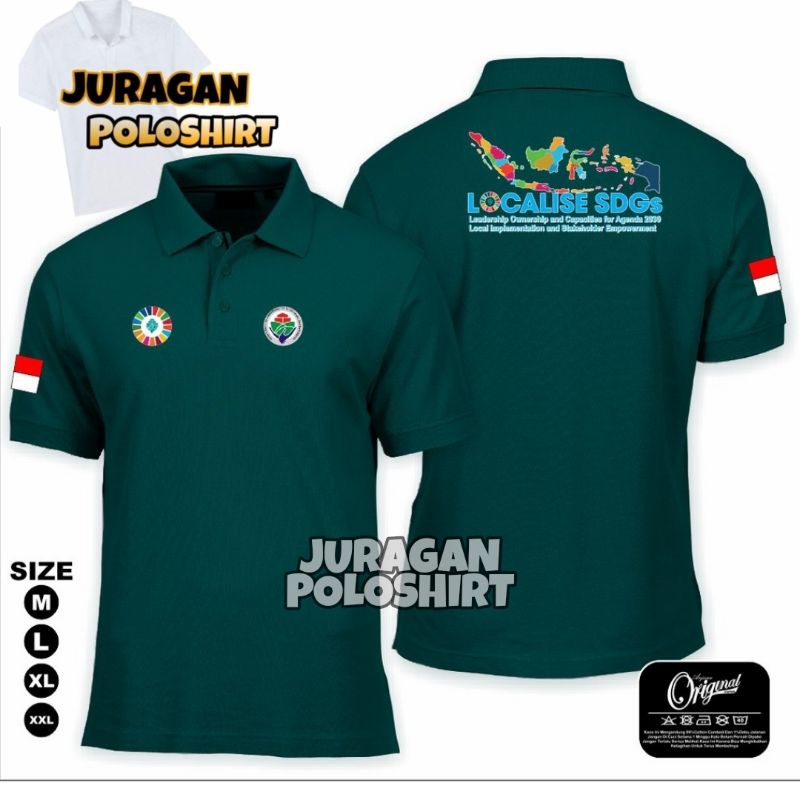 Jual Poloshirt Kaos Kerah Polo Kemendes Sdgs Desa Terbaru Bisa Custom