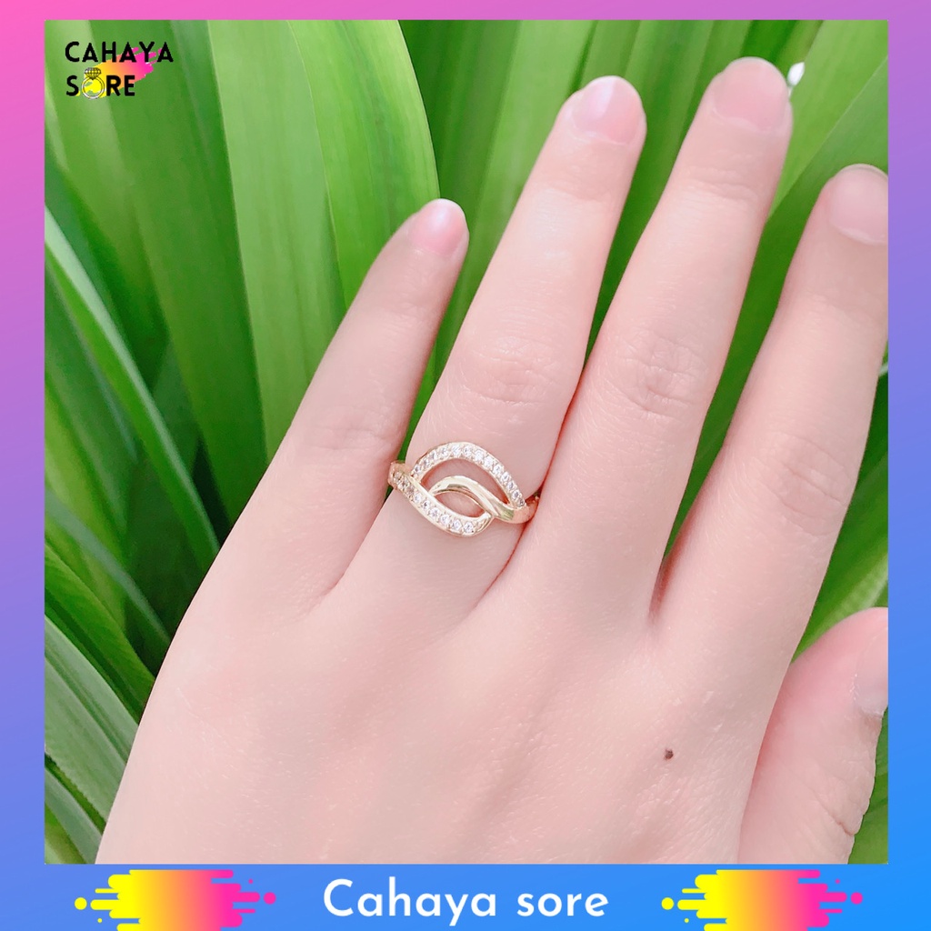 Jual Cincin Xuping Gold Cincin Dewasa Model Permata Mewah CD45 Shopee