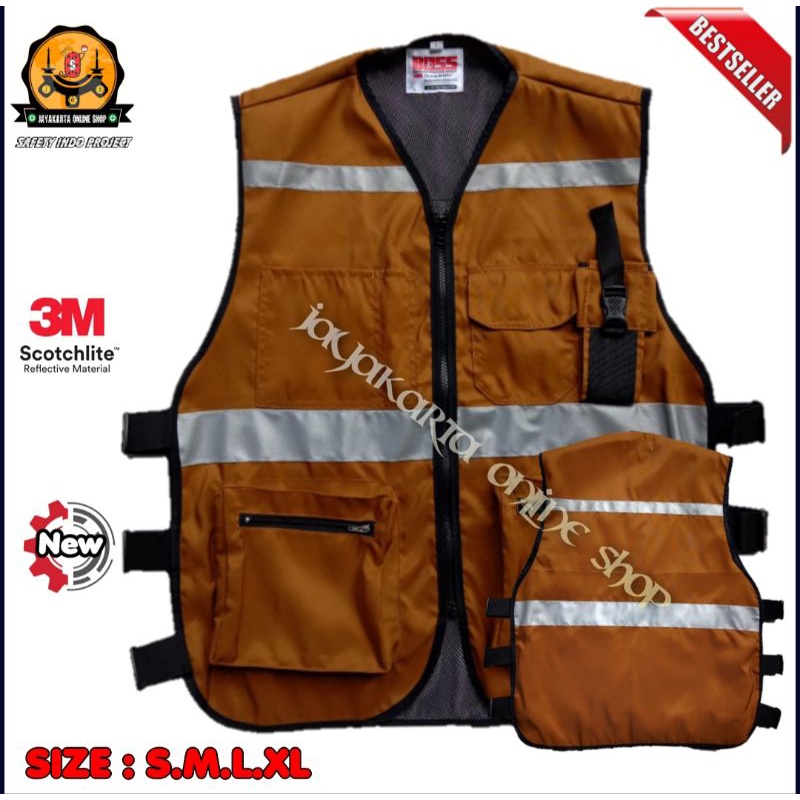 Jual Rompi Safety Vest M Scotlite Full Taslan Water Proof Full Colour