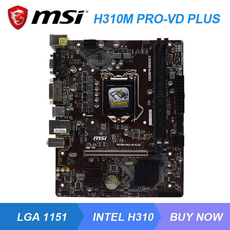 Jual PREORDER MSI H310M PRO VD PLUS LGA 1151 Intel H310 Desktop PC