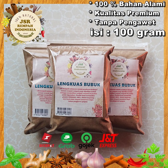 Jual LENGKUAS BUBUK LAOS BUBUK ISI 100 GRAM BUMBU DAPUR JSR REMPAH