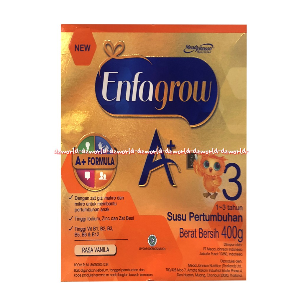 Jual Enfagrow A Rasa Vanilla Gr Susu Enfa Grow A Plus Vanila Susu