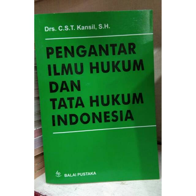 Jual Buku Pengantar Ilmu Hukum Dan Tata Hukum Indonesia By Kansil