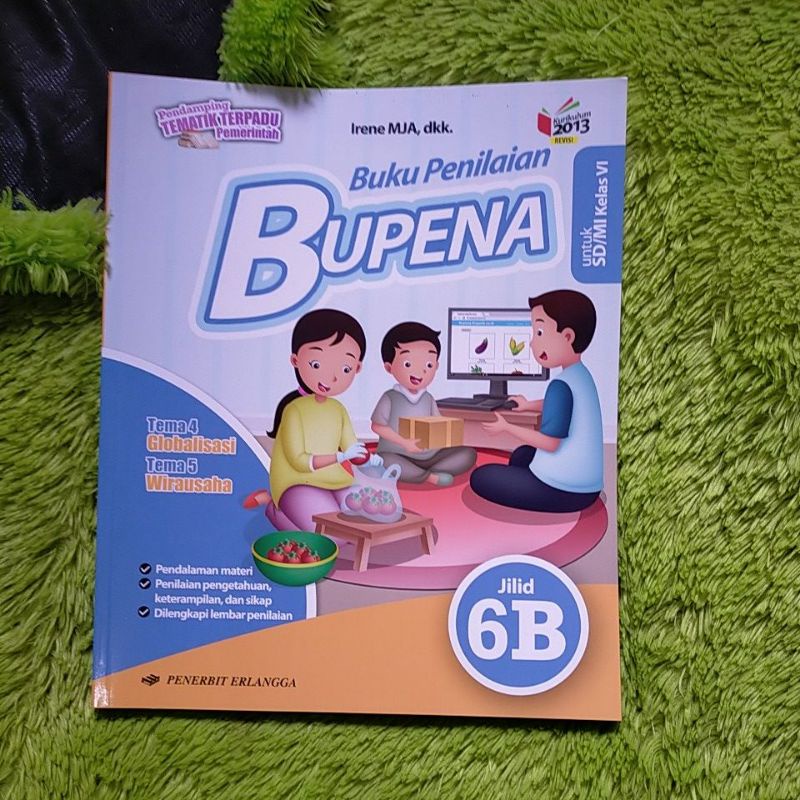 Jual ORIGINAL BUKU PENILAIAN BUPENA TEMATIK TERPADU KELAS JILID 2A 2B