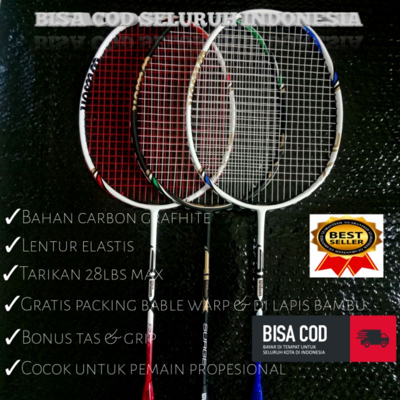 Jual RAKET BADMINTON WILSON BLX FULL CARBON Shopee Indonesia