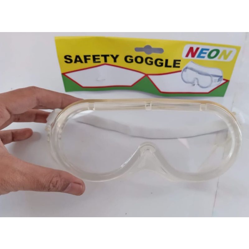 Jual Google Safety Kacamata Safety Bening Putih Anti Fog Kabut Shopee