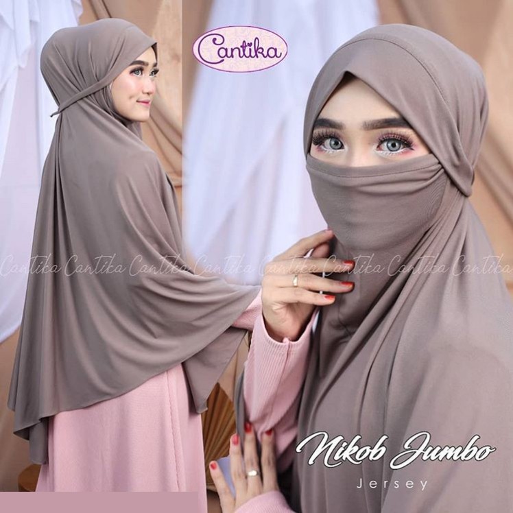 Jual JILBAB INSTAN NIQOB JUMBO HIJAB MASKER KHIMAR NIQAB Shopee