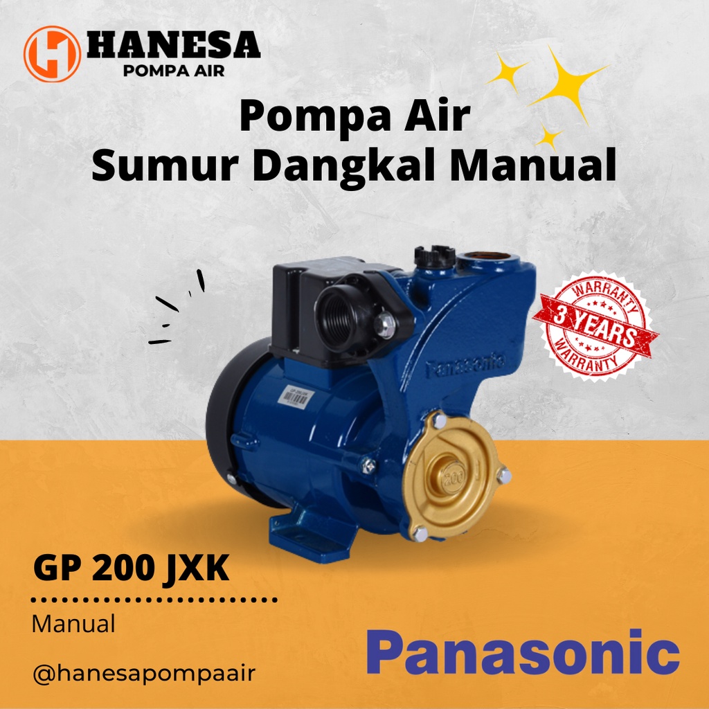 Jual Panasonic Gp Jxk Pompa Air Sumur Dangkal Non Otomatis Shopee