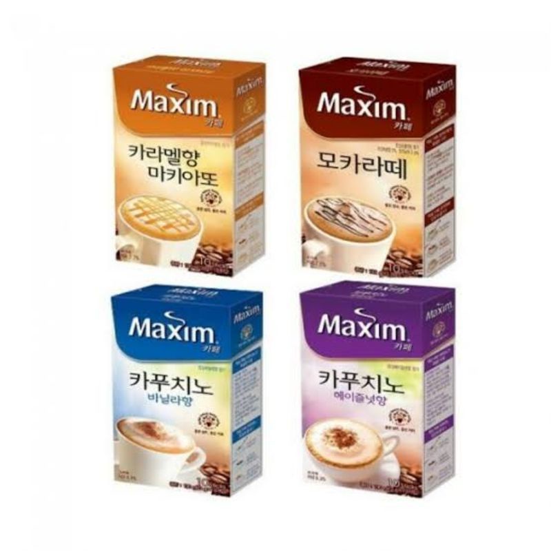 Jual Perbox Maxim Coffee Kopi Korea Mocha Latte Caramel Cappucino