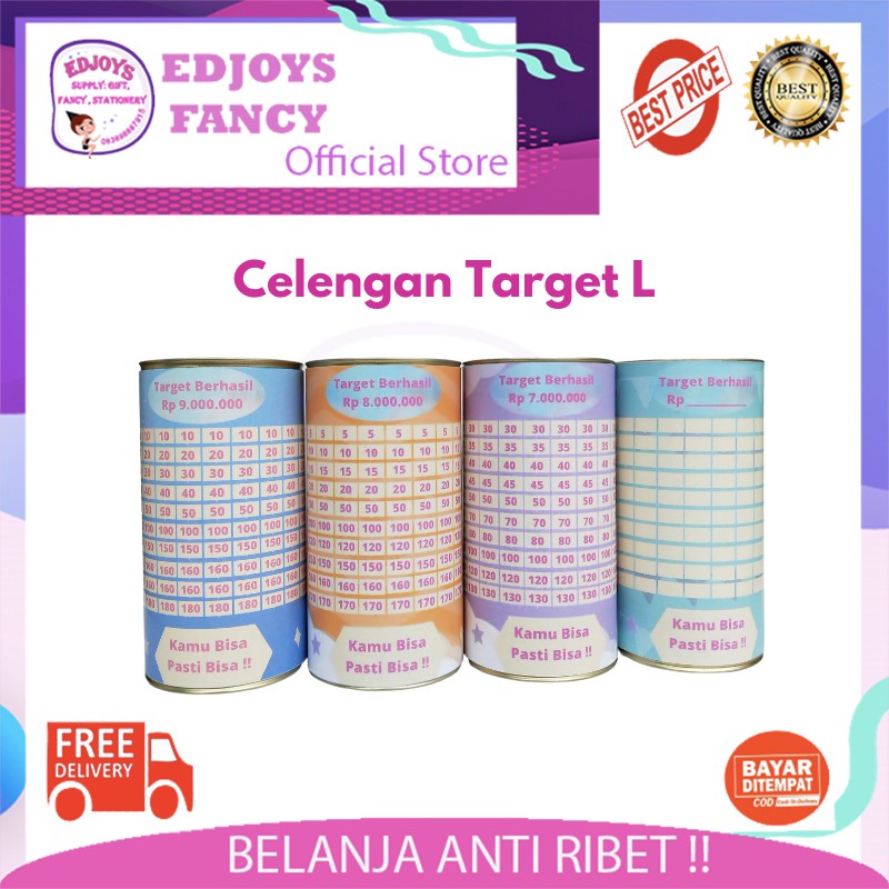 Jual Celengan Target Celengan Viral Tabungan Challenge Celengan Tabung