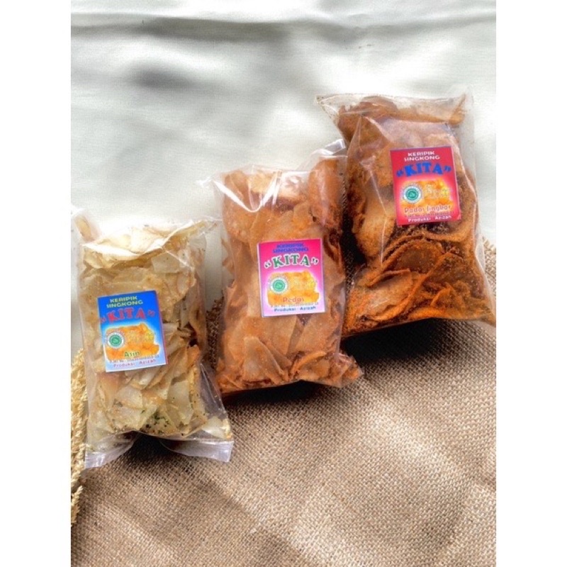 Jual Keripik Singkon Daun Purut Kita Cemilan Gurih Shopee Indonesia