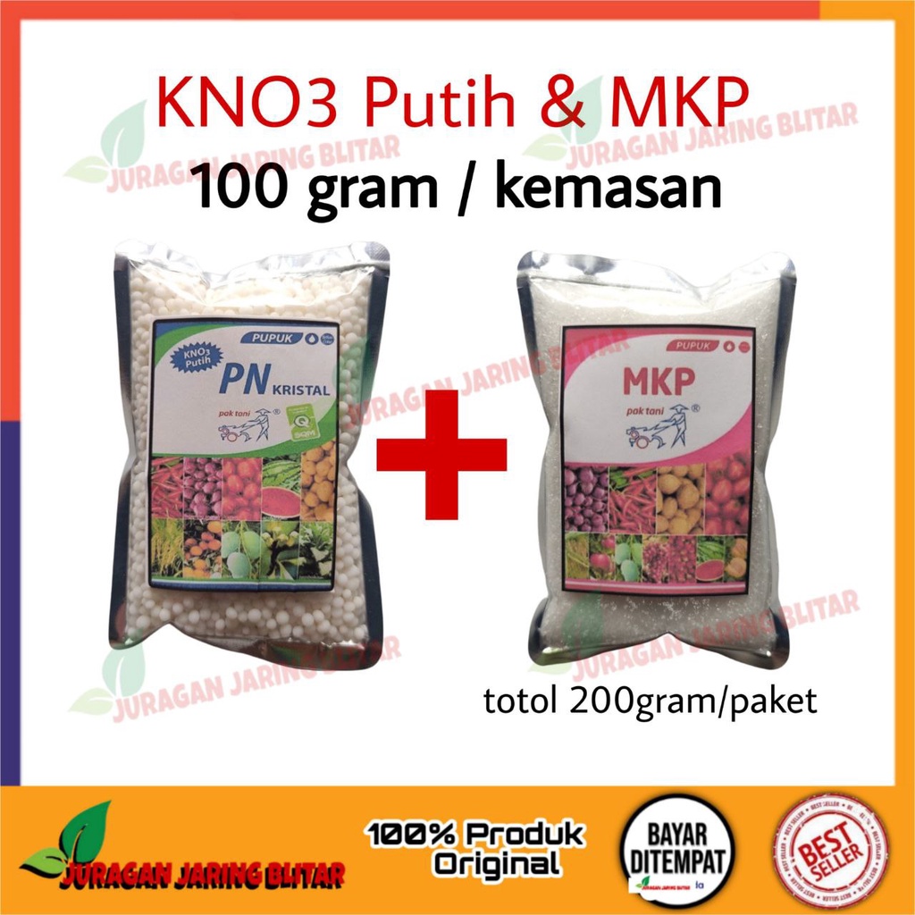 Jual Pupuk Pemacu Bunga Kno Mkp Pak Tani Kno Putih Mkp