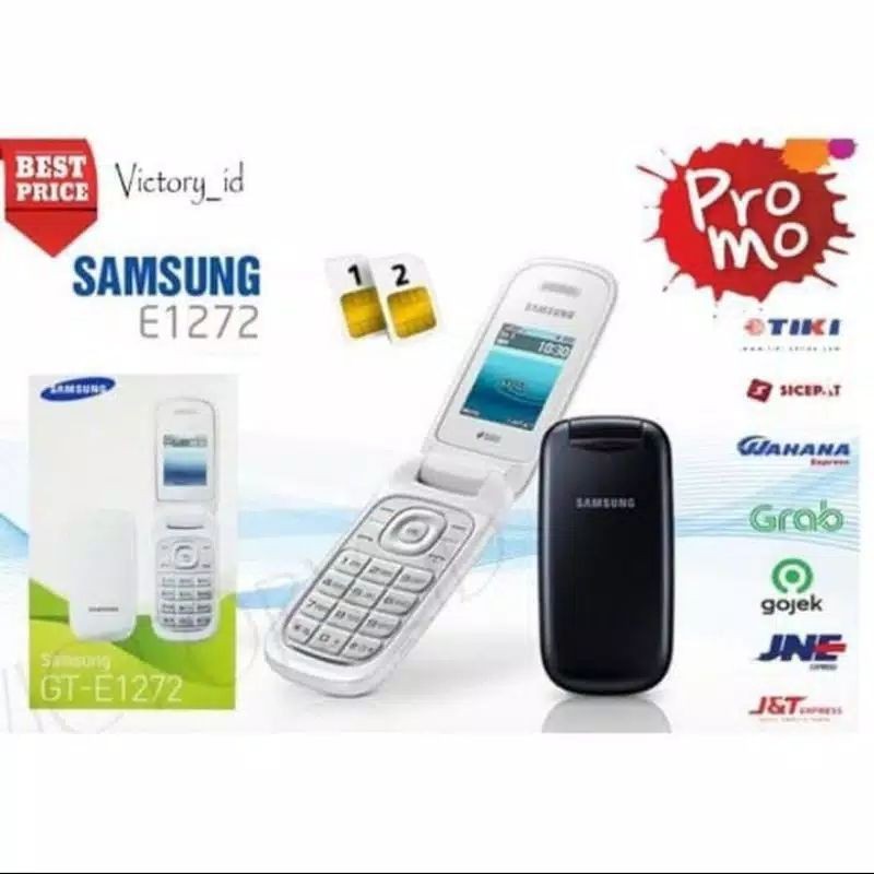 Jual Samsung Lipat Caramel GTE 1272 Dual Sim Original Shopee Indonesia