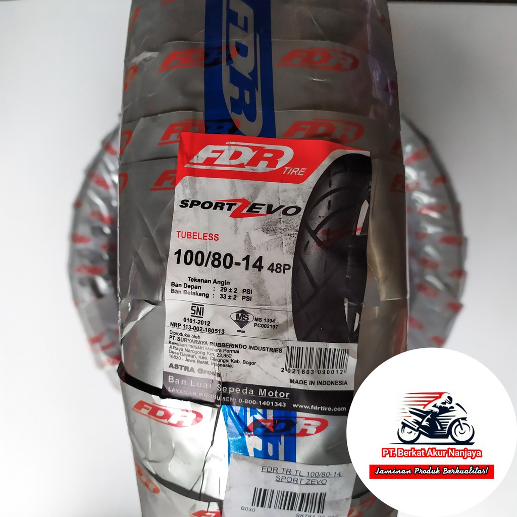 Jual Fdr Sport Zevo Ban Matic Tubeless Bonus Pentil Shopee