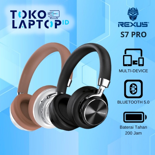 Jual Rexus S7 Pro Bluetooth 5 0 Headset Over Ear Design Shopee Indonesia