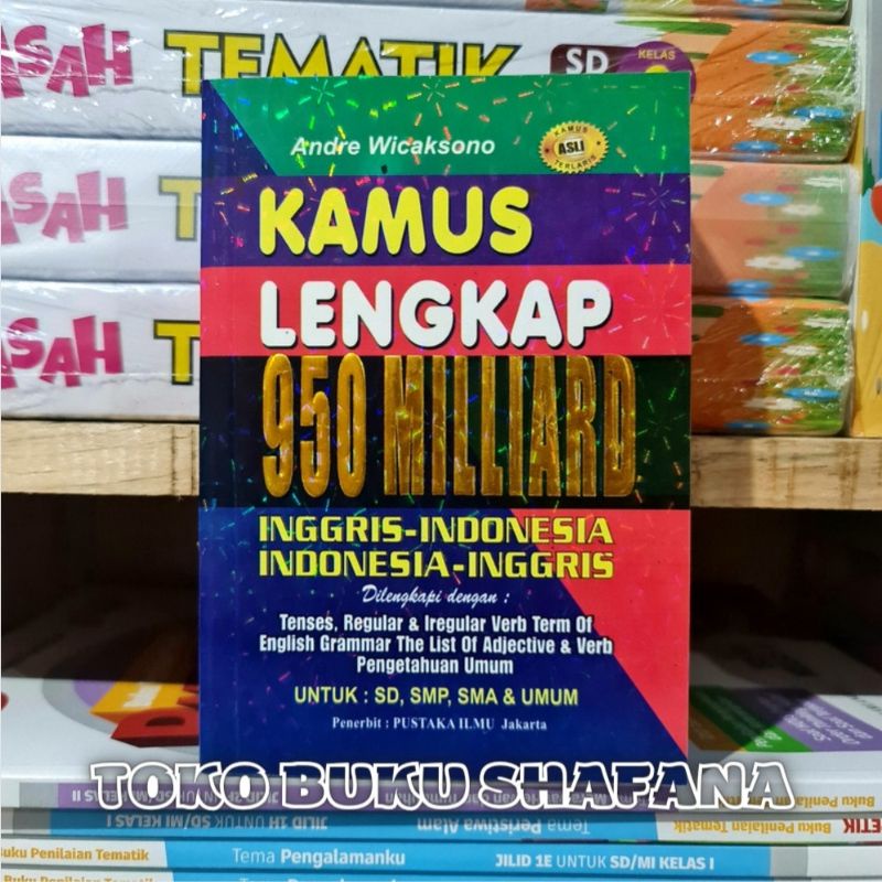 Jual Buku Kamus Lengkap Bahasa Inggris Milliard Inggris Indonesia