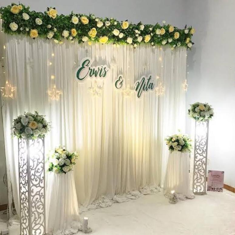 Jual Paket Backdrop Lamaran Engagement Dekorasi Set Photo Booth