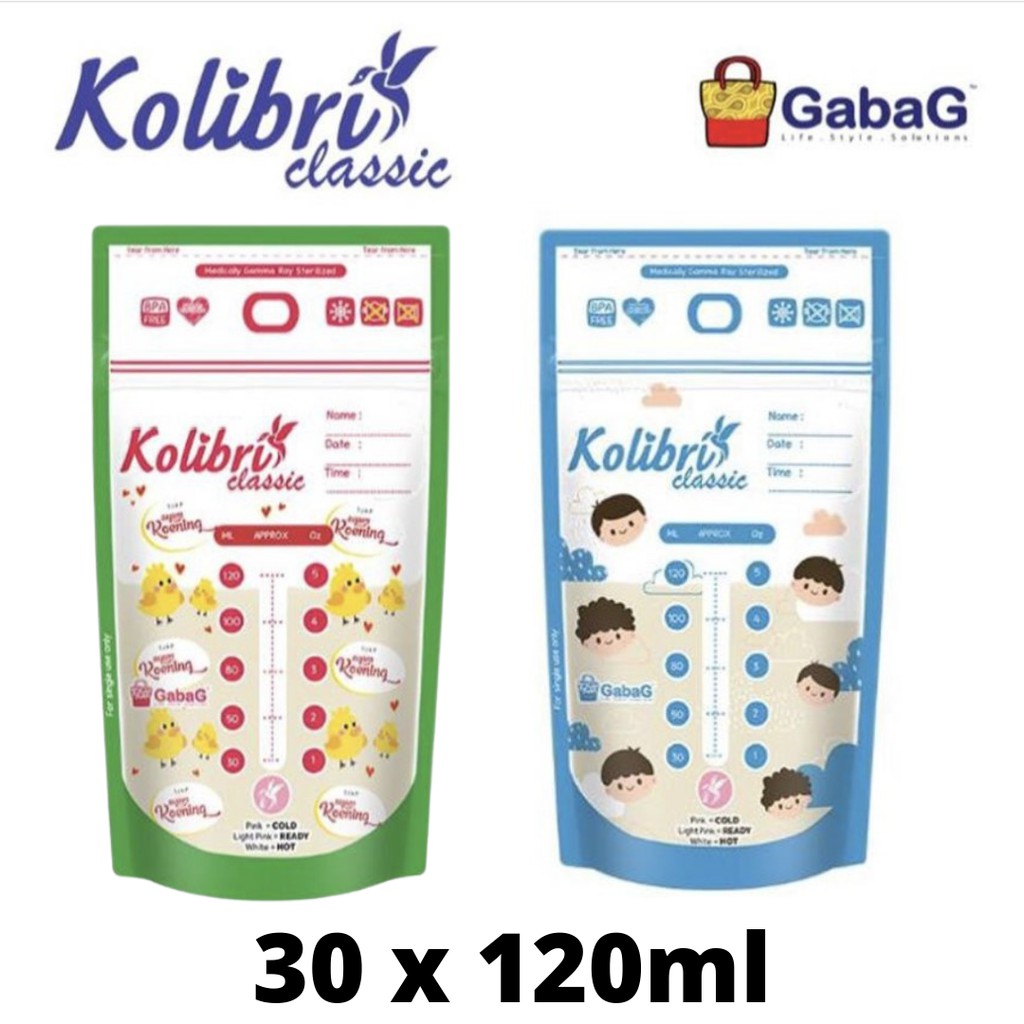 Jual Kantong Asi Breastmilk Storage Bag X Ml Gabag Kolibri Bpa