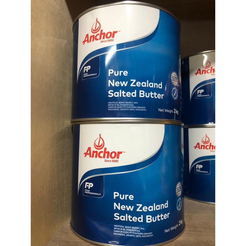 Jual Anchor Pure New Zealand Salted Butter Kemasan Kg Shopee Indonesia