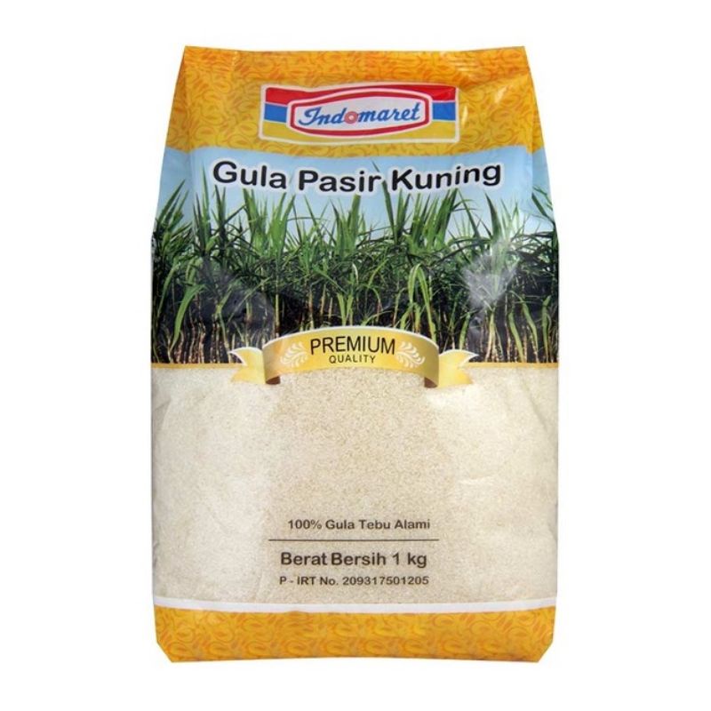 Jual Indomaret Gula Pasir Premium Putih Kuning 1 KG Shopee Indonesia