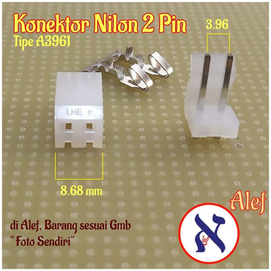 Jual Pasang Konektor Nilon Lhe Pin Pitch White Housing Nylon