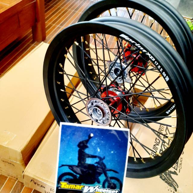 Jual Velg Set Pelek Set Pelk Supermoto Klx Bf Dtracker Tanpa Ban