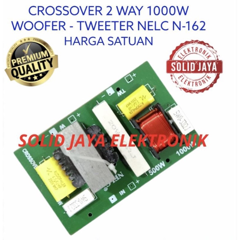 Jual KIT CROSSOVER PASIF 2 WAY 1000 WATT N 162 WOOFER TWEETER CROSS