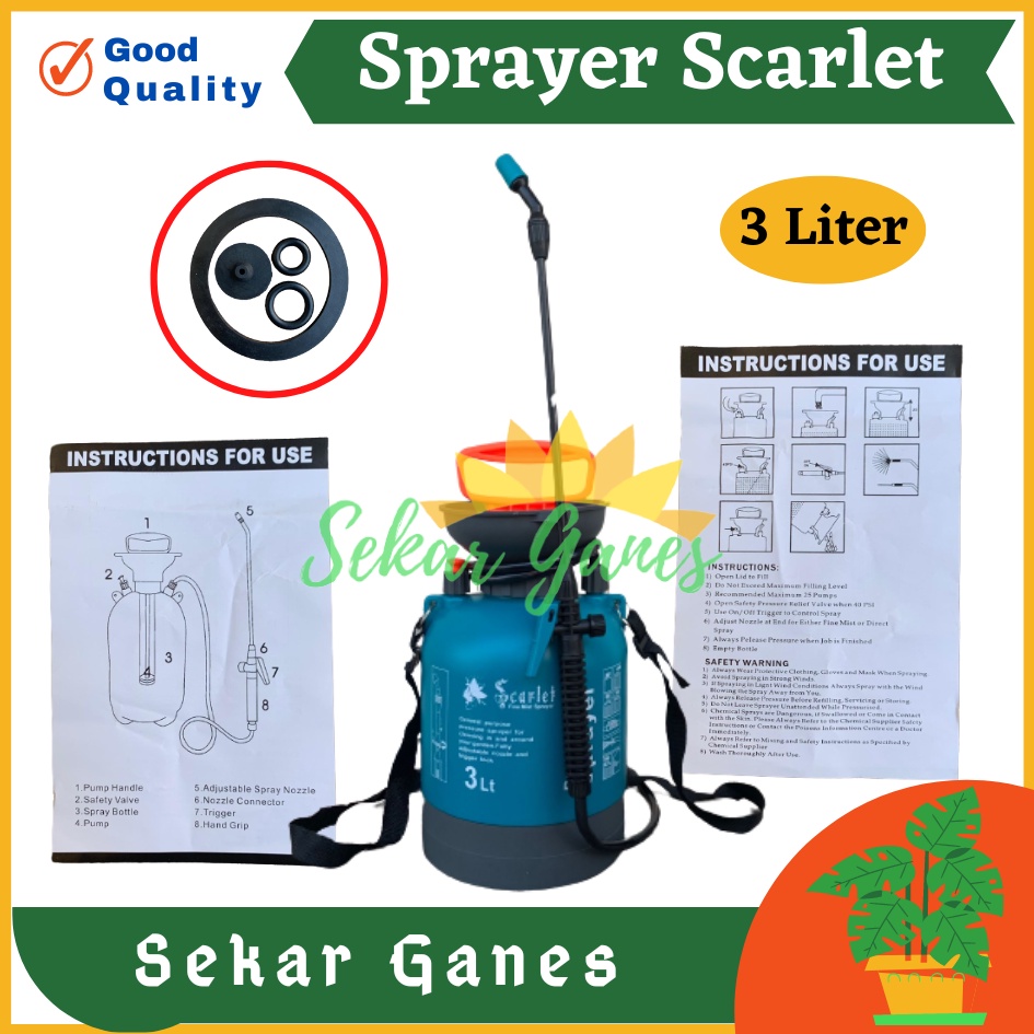 Jual TANGKI Semprotan Pressure Spray Desinfektan 3 Liter Botol Sprayer