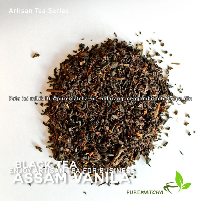 Jual TEH DAUN ARTISAN TEA CAFE ASSAM BLACK TEA VANILLA 10GR TEH