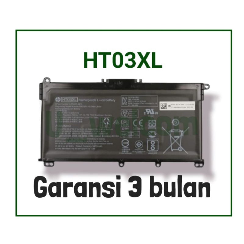 Jual Baterai Laptop Hp HT03XL Pavilion 15 CD HSTNN LB7 LB7X Original