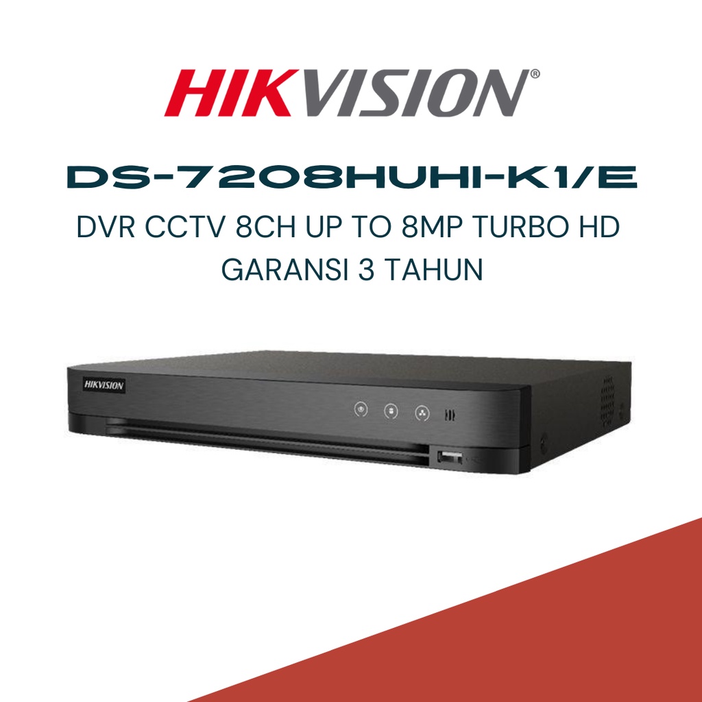 Jual DVR Hikvision 8ch 8mp Ds 7208huhi K1 E 8 Ch Channel 7208 HUHI