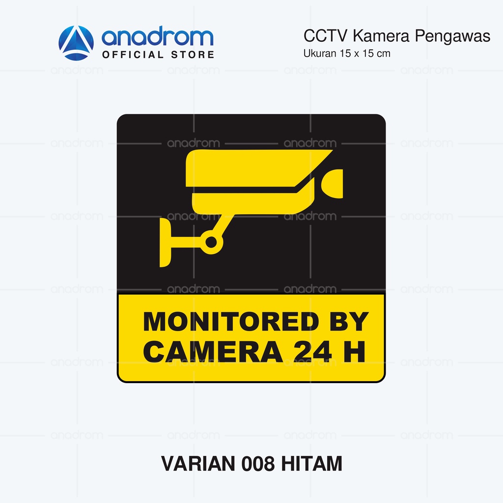 Jual Sticker Cctv Stiker Kamera Pengawas X Cm Waterproof