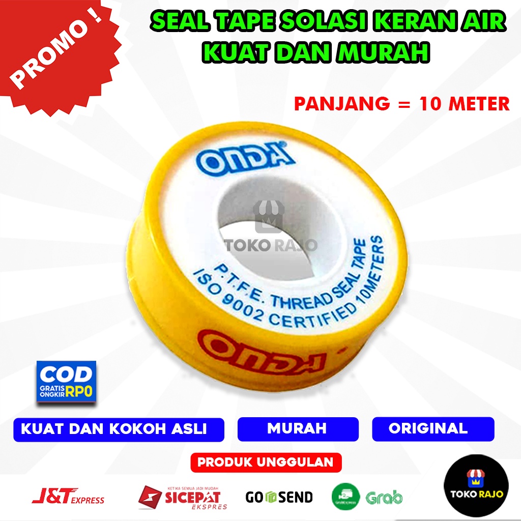 Jual Sealtape Seal Tape ONDA ASLI Seltip Isolasi Solatif Kran Air Onda