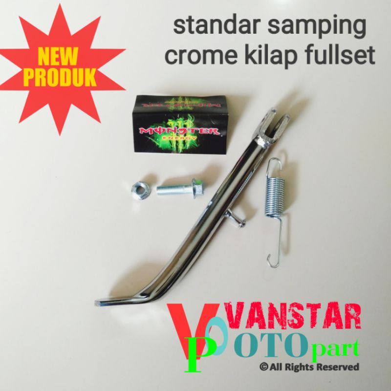 Jual Standar Samping Satria Shogun Smash Crome Set Per Dan Baut Lengkap