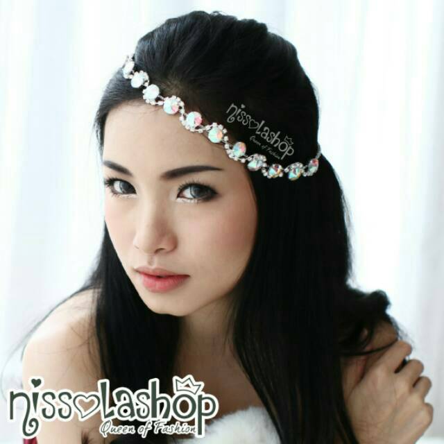 Jual Nissolashop Eve Headpiece Aksesoris Bando Bunga Mahkota Hijab