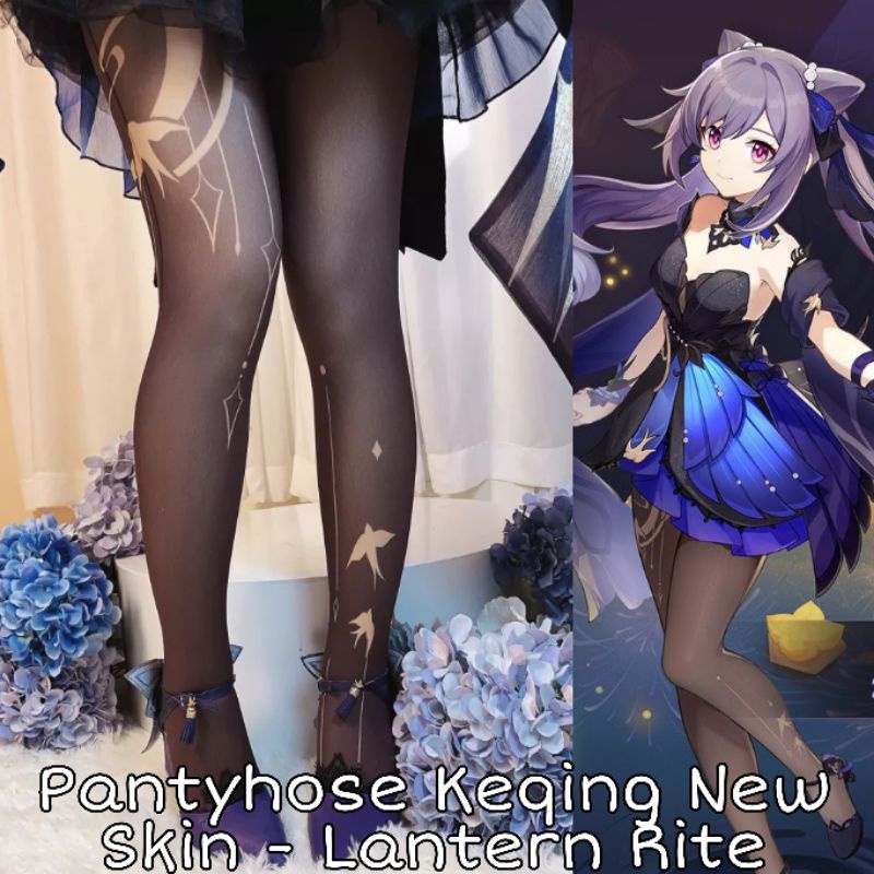 Jual Pantyhose Stocking Keqing New Skin Lantern Rite Genshin Impact