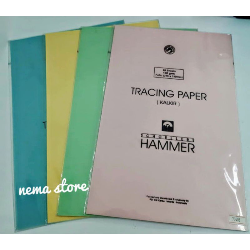 Jual Kertas Kalkir Folio Warna Tracing Paper Folio Warna Kertas