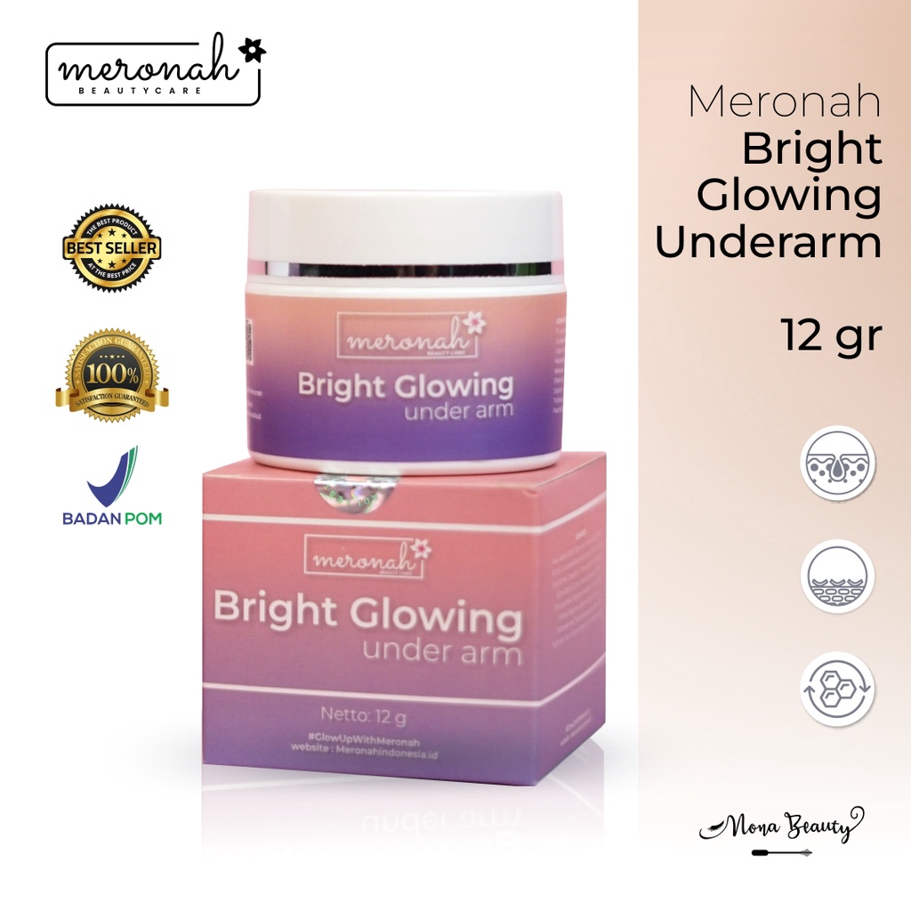 Jual MERONAH BRIGHT GLOWING UNDERARM Shopee Indonesia