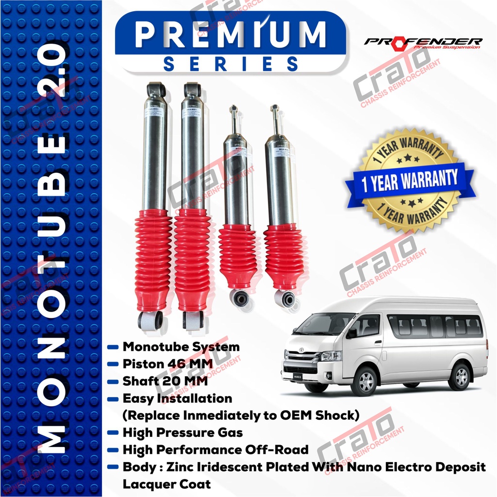 Jual Premium Suspensi Shockbecker Profender Monotube Toyota Hiace H