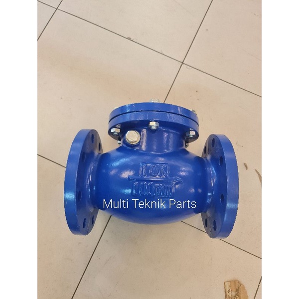 Jual Swing Check Valve Cast Iron Flange Jis 10k 4 Inch DN100 Klep