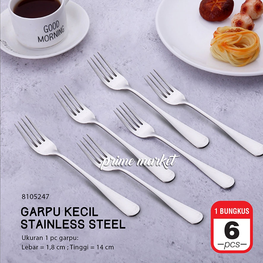 Jual Clair Stainless Steel Garpu Kecil Tebal Korea Garpu Kue Garpu