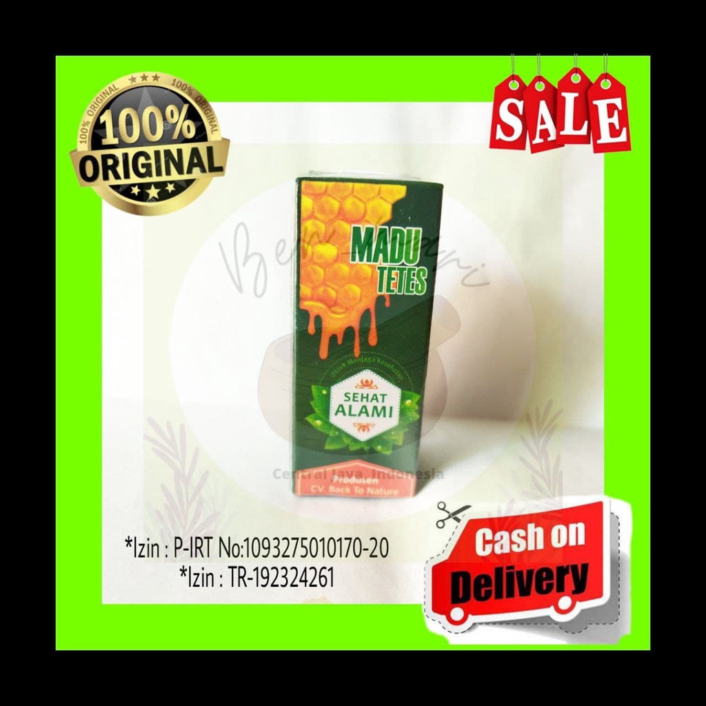 Jual Madu Tetes Nature Segitiga Hijau 12Gr CV Back To Nature Gurah