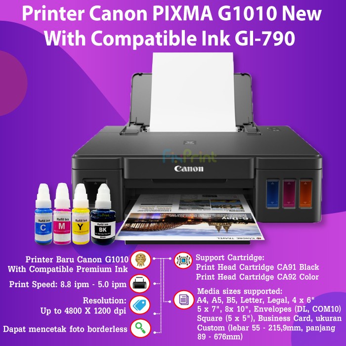 Jual Printer Inkjet Canon Pixma G G Infus Pabrik New Ori