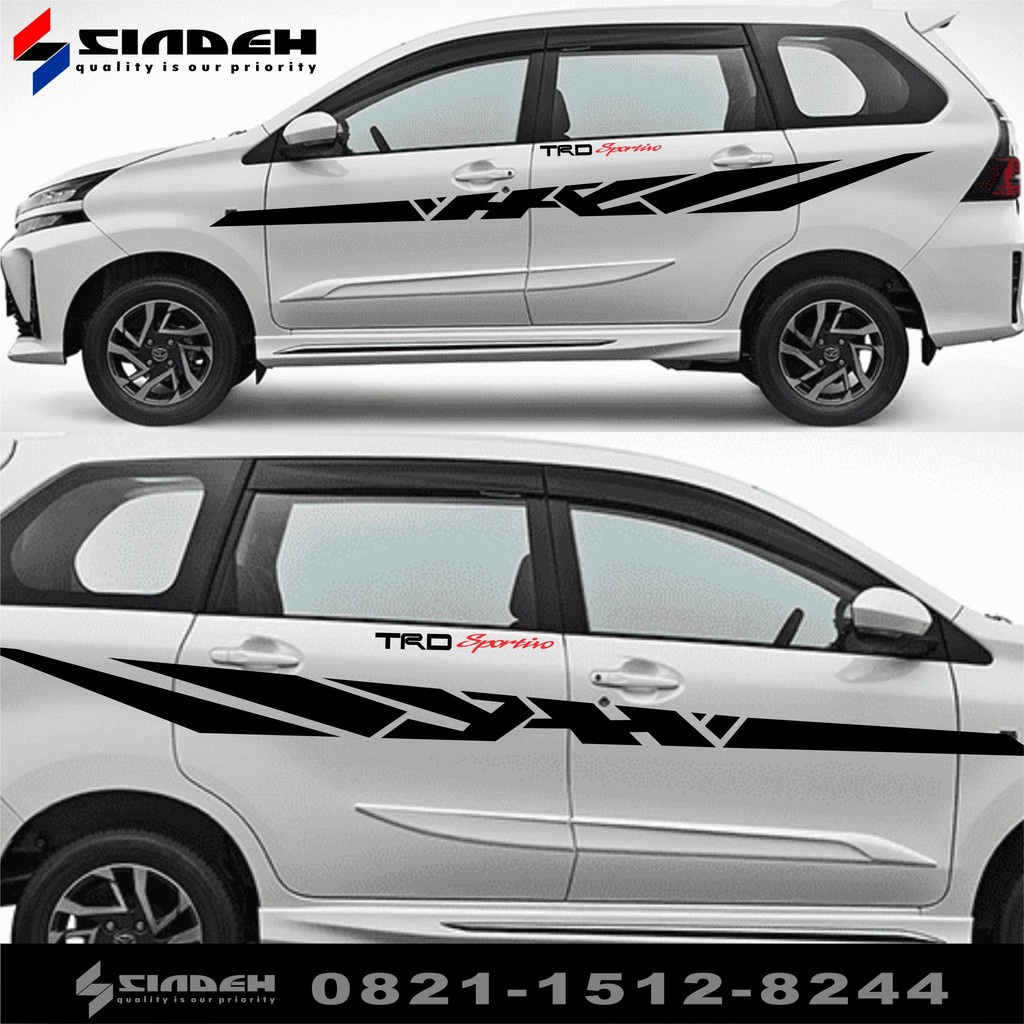 Jual Stiker Mobil Toyota Avanza Cutting Stiker Body Mobil Avanza Xenia